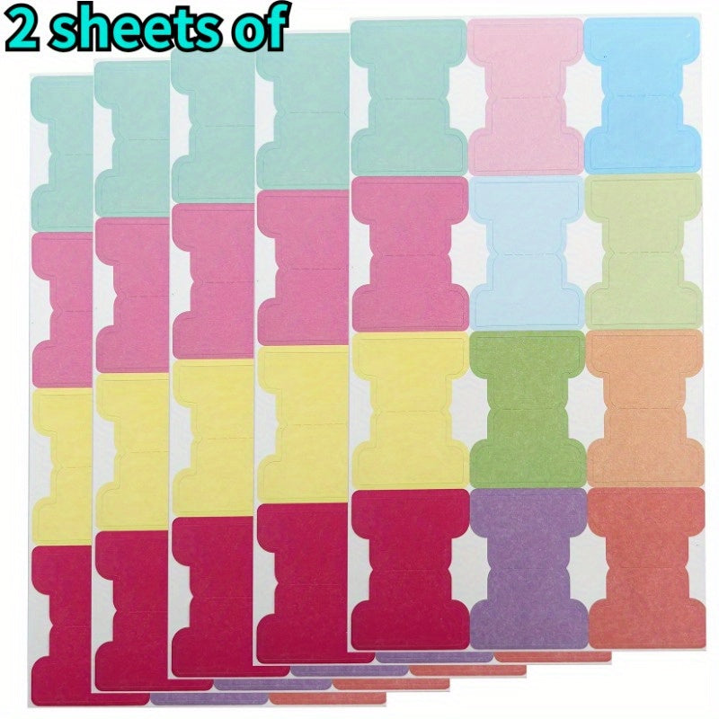 TEMU 24pcs Sticky Index Tabs, Blank Monthly Planner Labels, Dual-sided Page Markers For Organizing & Note-taking