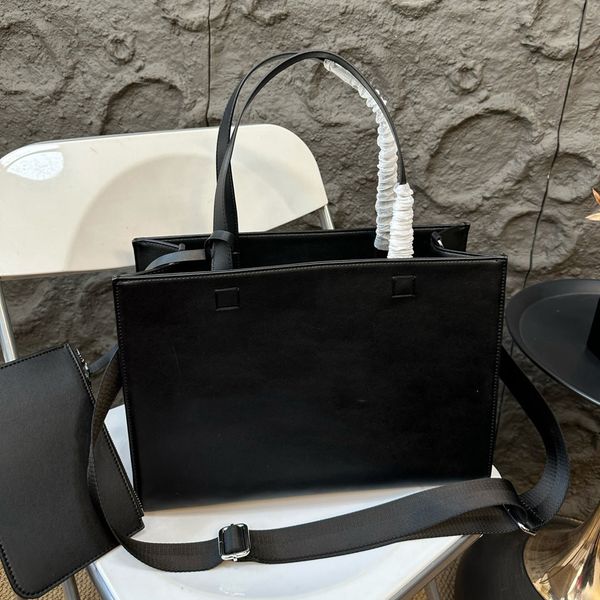 Fashion Totes Bag Letter Shopping Bags Canvas Designer Women Straw Knitting Handbags Summer Beach Shoulder Bags Large Casual Tote