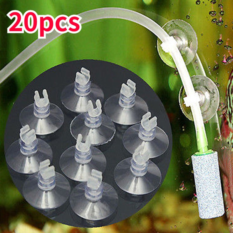 TEMU 20 Aquarium Fish Tank Suction Cups For Fixing Air Pump Pipes