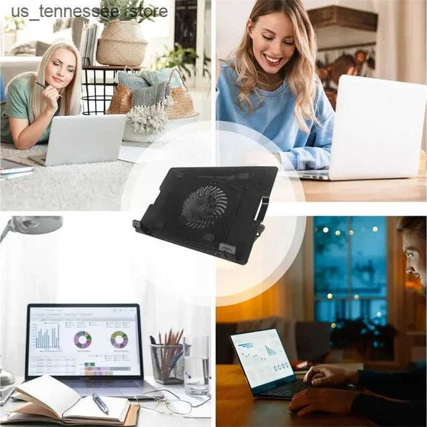 Laptop Cooling Pads Laptop Cooler Base Stand Tablet Notebook Stand Table Cooling Pad Portable Cooling Fan Heat Dissipation Tablet Cooler Hol