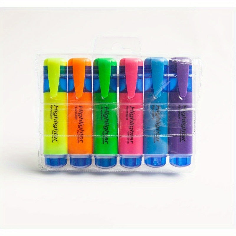 TEMU 【back-to-】4-6pcs Marking Note Number Pens Colored Note Pens Light Colored Sparkling Colored Key Graffiti Pen Set