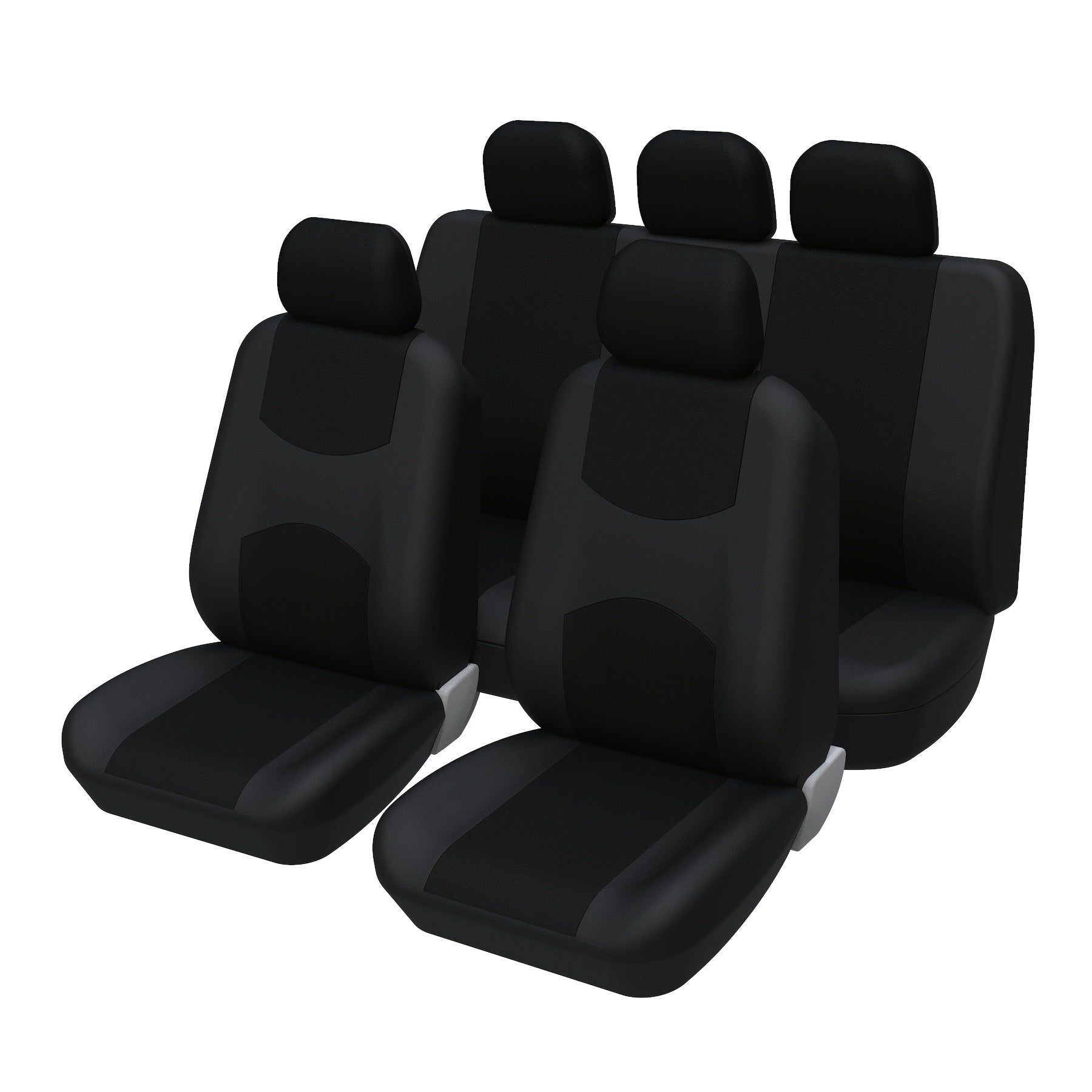 TEMU Car Seat Covers Full Set, Breathable Polyester Automotive Front And Rear Seat Covers, Automotive Seat Cover, Compatible With Most Cars