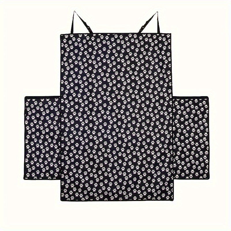 TEMU Heavy-duty Dog Seat Cover Hammock For Cars, Trucks & Suv, Scratch-proof Non-slip Pet Car Seat Protector, Soft Durable Fabric, Fits Back Seats &