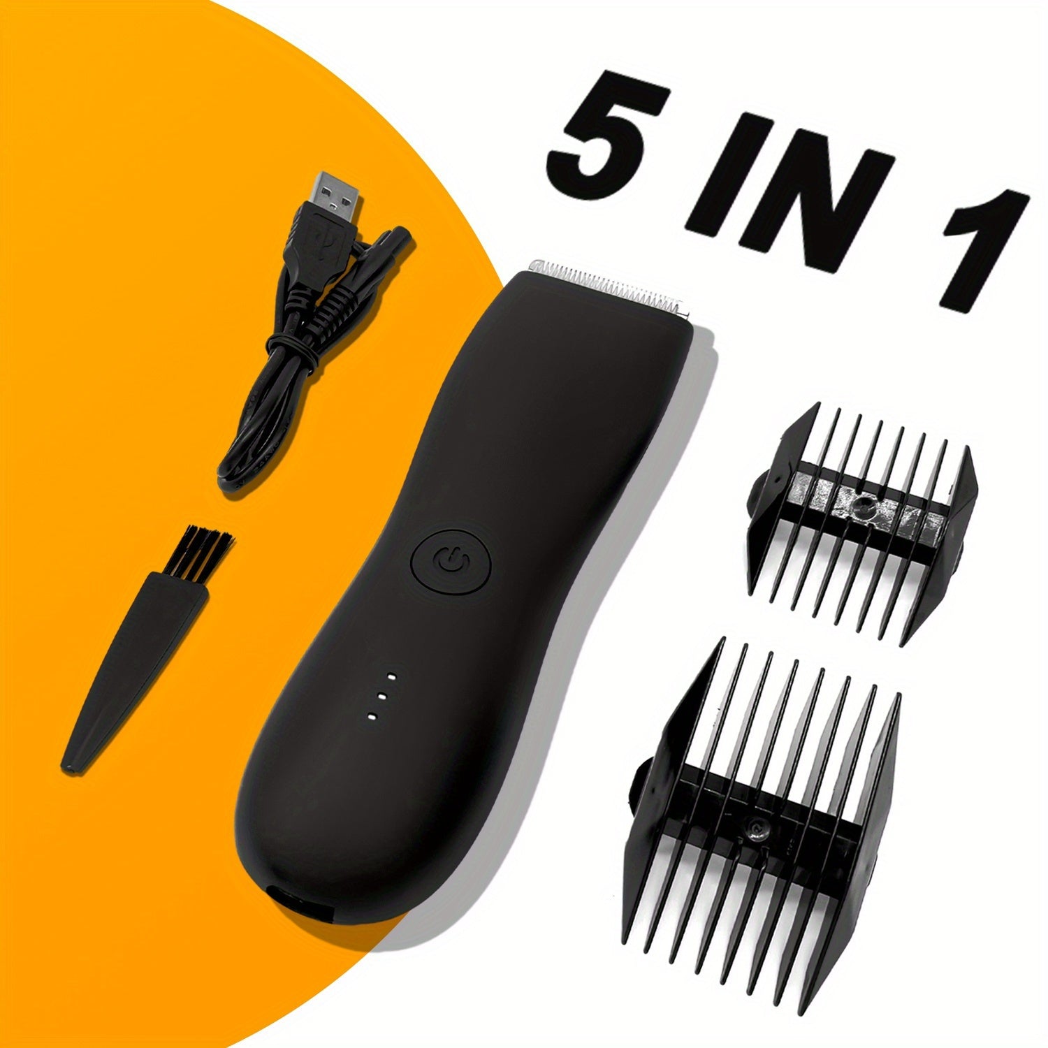 TEMU Body Hair Trimmer, Suitable For Men And Women - Electric Body Hair Trimmer With Replaceable Ceramic Blades For Smooth Shaving And Corset Trim
