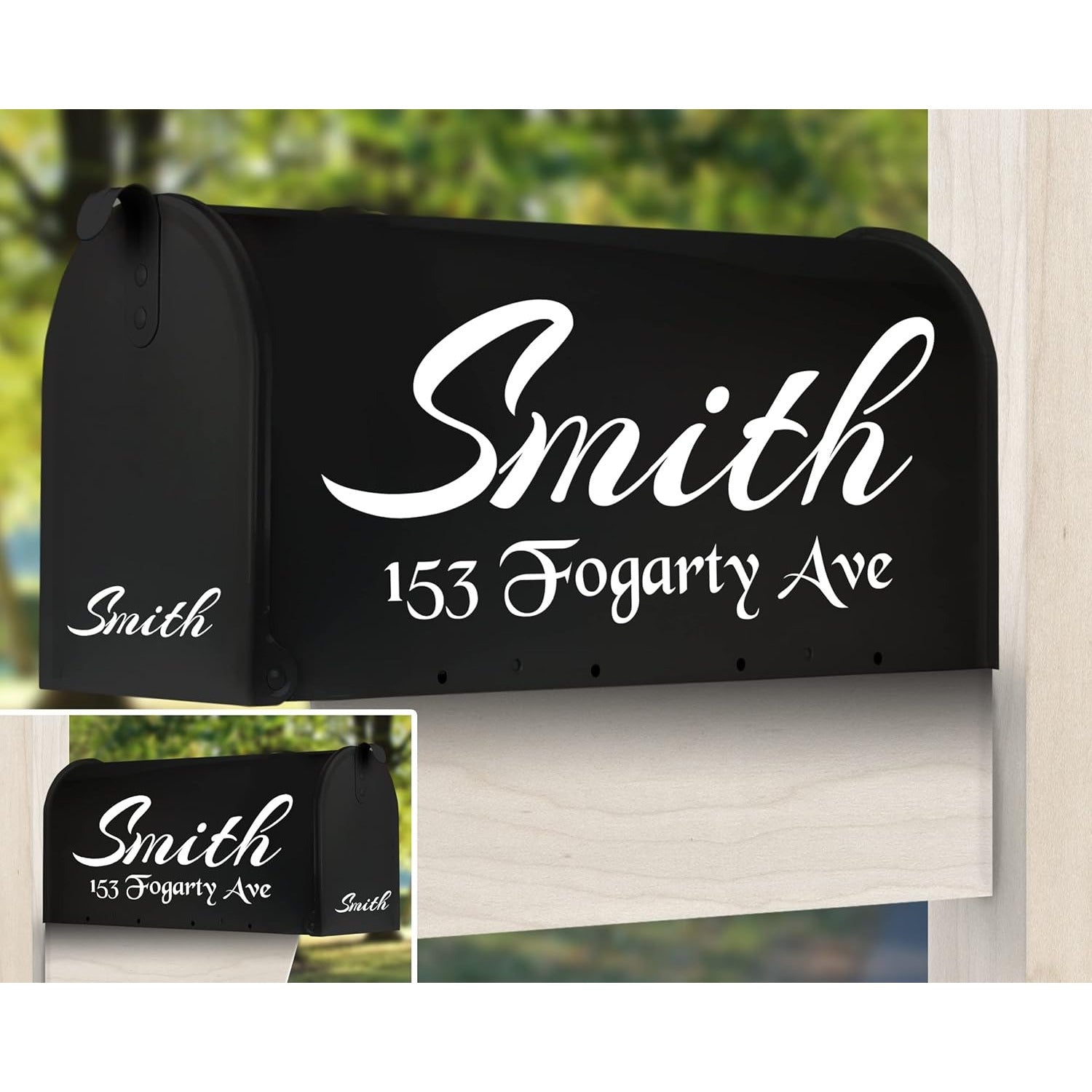 TEMU Reflective Name Decal For Mailbox, Personalized Mailbox Decal, For , Waterproof Mailbox Decal, Family Name Decal For Door, Mailbox Numbers