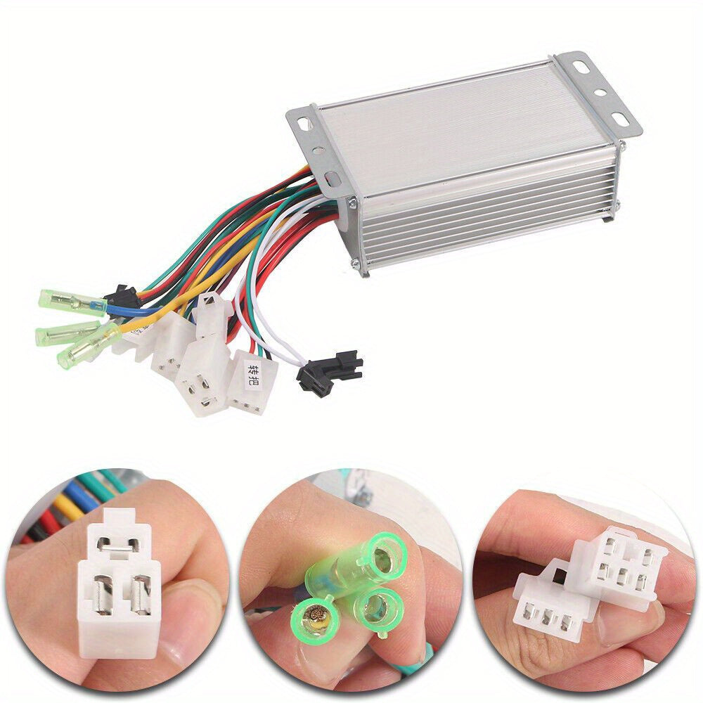 TEMU 36v-48v 350w Brushless Motor Controller For Electric Bicycle E-bike Scooter, Without Battery