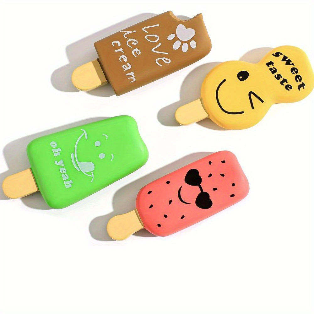 TEMU [4-pack] Schitec Squeaky Dog Toy, Aggressive Chewer Dog Toys, Natural Latex Rubbertoys For Small Dogs Puppies