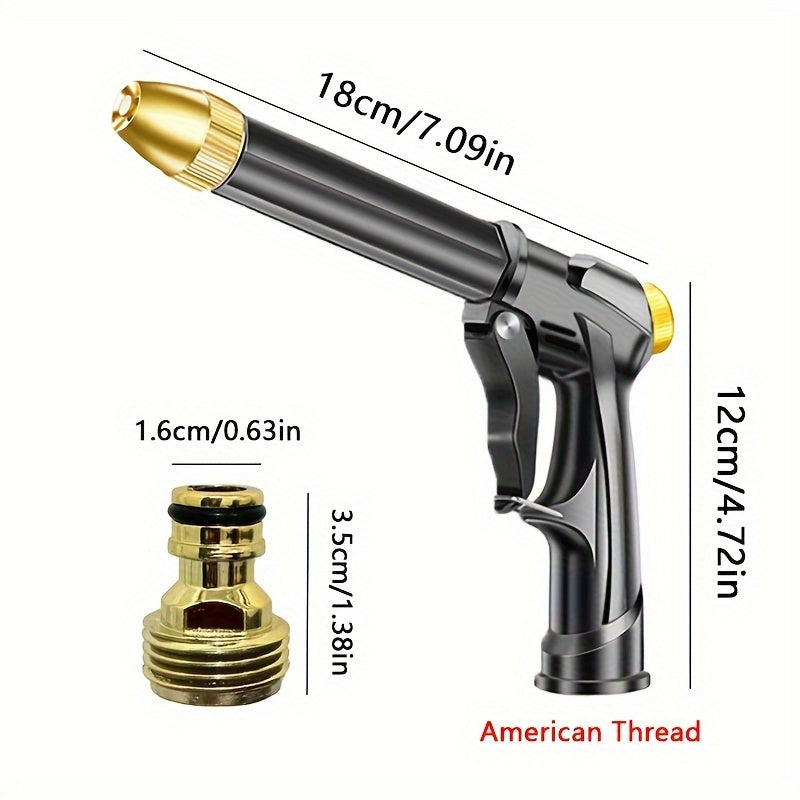 TEMU Car Washing Water Gun Portable, Adjustable Watering Nozzle, Adjustable Watering Nozzle, High-pressure Home Car Washing Garden Watering Sprinkler