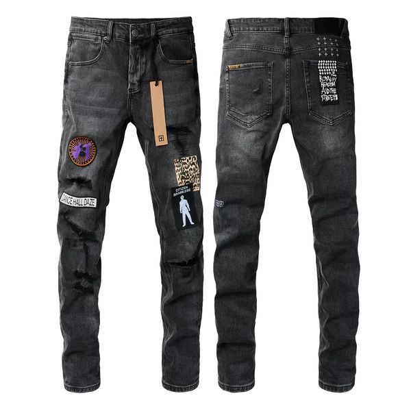 designer Ksubi jeans designer jeans Loose high waist Ripped High Street Jeans Retro Paint Spot Patch Hole Denim Streetwear silm Feet Micro E