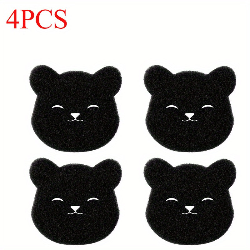 TEMU 4-pack Nylon Washing Machine Lint - Reusable Pet Hair Remover, Anti-winding Laundry Sponge, Hair Removal Tool, Washing Machine Accessories,