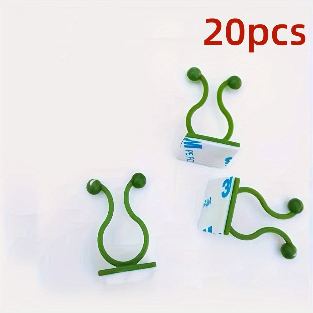 TEMU 20pcs Pp Plant Support Clips - Vines Fixture For Climbing Plants Garden Trellis