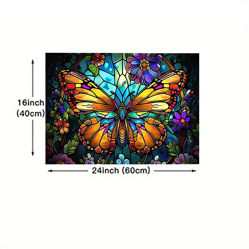 TEMU 1 Pc, Outdoor Carpet At The Entrance, Polyester Floor Mat Carpet, Crystal Colored Pattern Anti Mat, Hallway Kitchen Bathroom Balcony Mat,