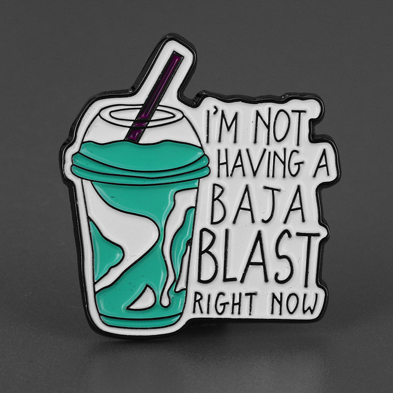 TEMU Humorous " Having A Blast" Enamel Pin - Vintage Style Alloy Brooch For Casual And Gift- Occasions, Unique Lapel Pin For Backpacks, Bags, And