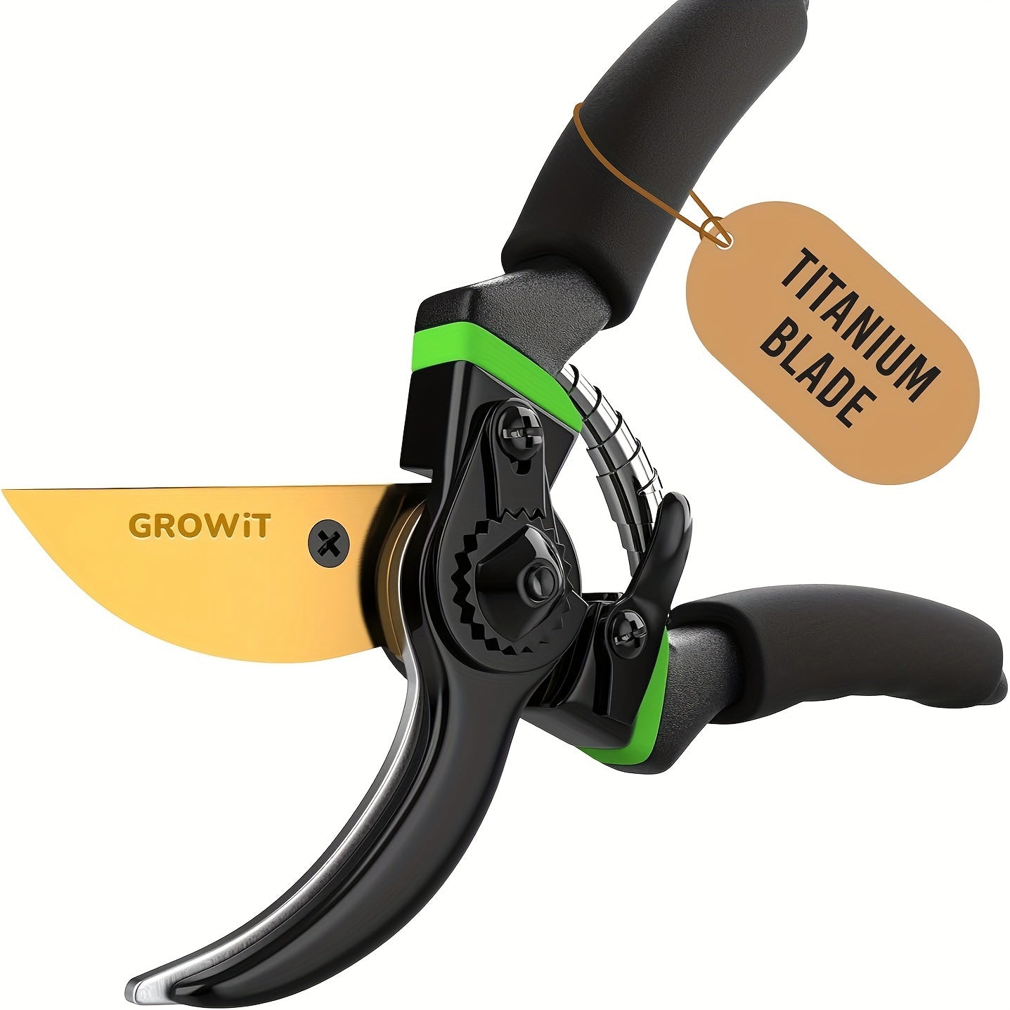 TEMU 1 Pc Premium Bypass Pruning Shears, Heavy Duty Hand Pruners, Professional Garden Scissors, Rose Clippers For Plants And Tree Ttrimmers,