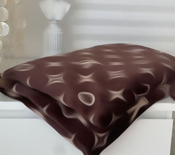 Luxury Word Vintage Blue Style Soft Throw Flannel Shawl Blanket Big Size 150x200cm Fashion Travel Home Office Nap Blankets