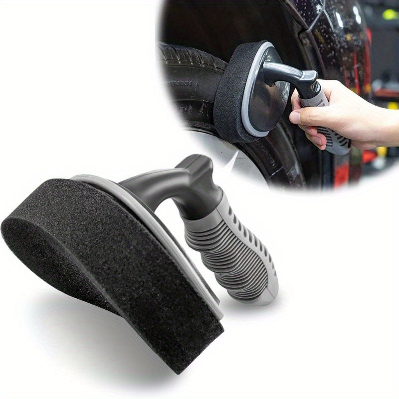 TEMU Premium Tire Shine Brush Sponge - Durable Cleaning & Polishing Tool, Replacement Sponges