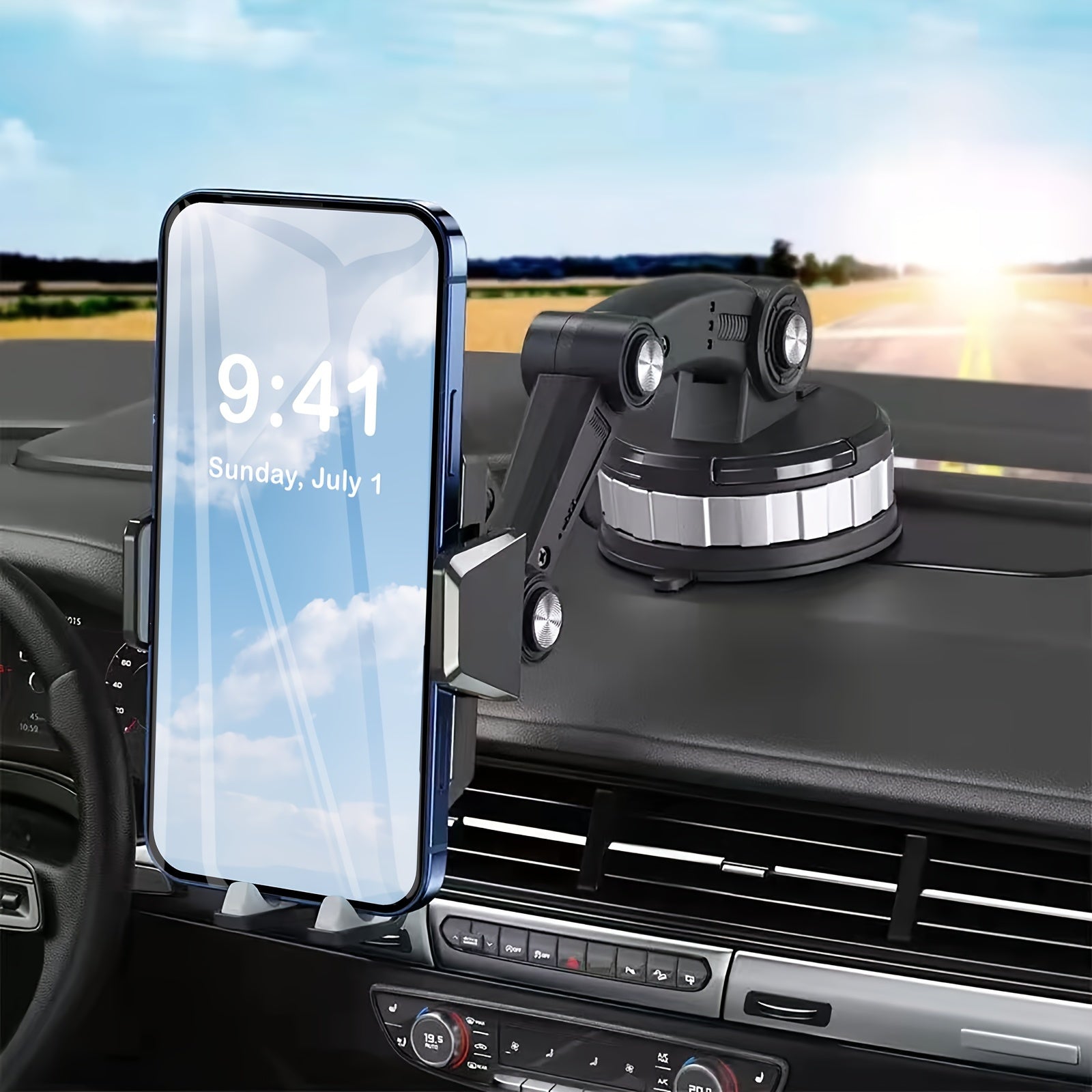 TEMU Car Phone Holder Mount, Universal Dashboard Cell Phone Mount, Suction Cup Phone Holder For Car-truck, Fit For Most Smartphones