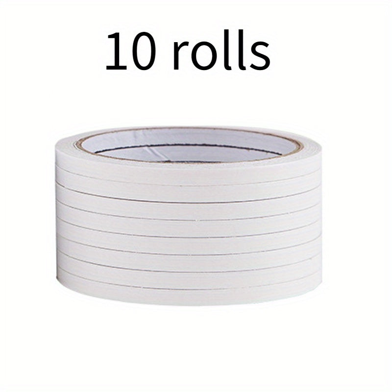 TEMU 10 Rolls 177.17inch- 450cm Double Sided Transparent Tape - Strong Adhesive For Office, School, Diy, Scrapbooking, Art, Crafts, Cards, And Gifts