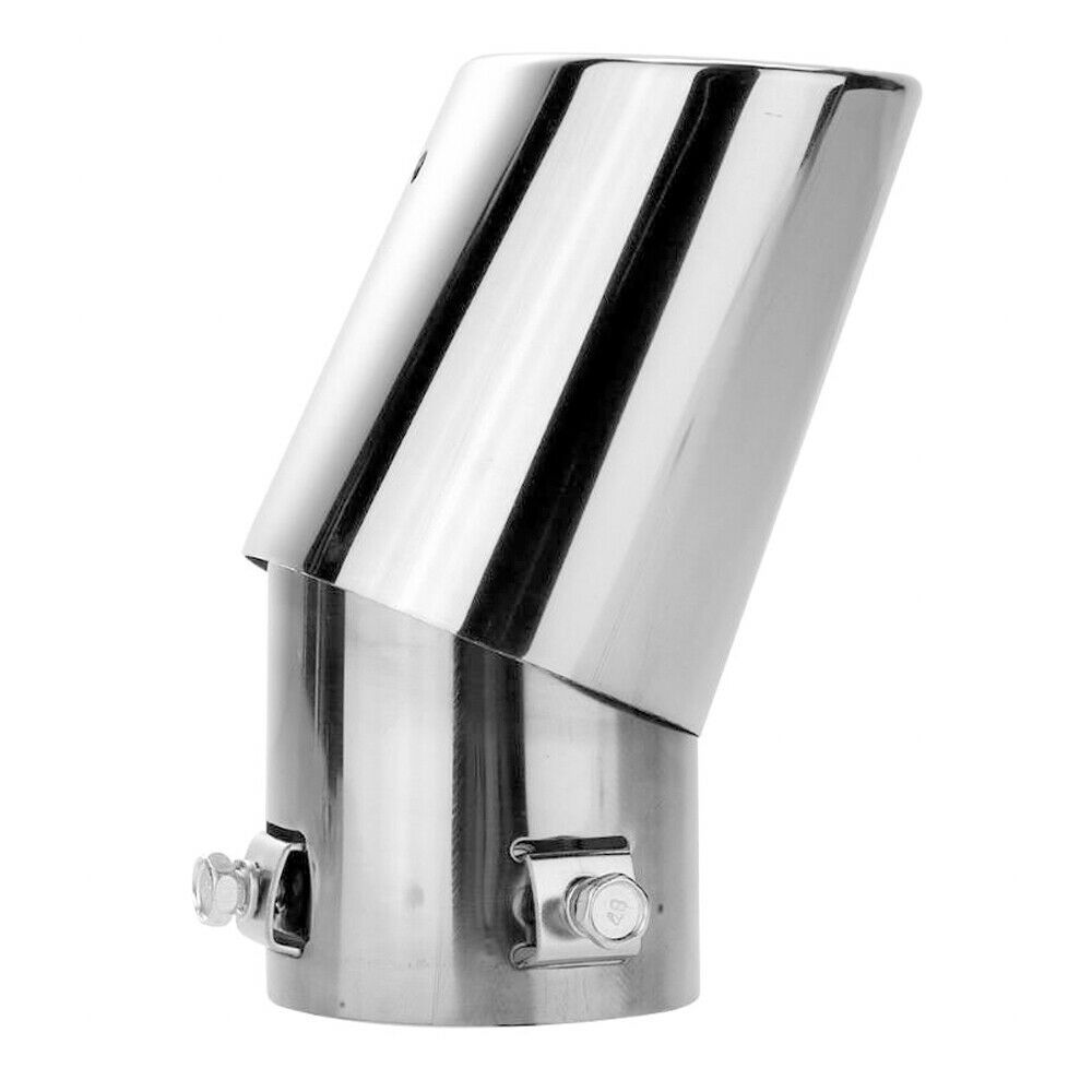 TEMU Exhaust Tips Stainless Steel, Car Exhaust Tail Muffler Tip Pipes Muffler Modification, Inlet 2.4" Outlet 3.3" Polished Finished Tail Pipe, Auto
