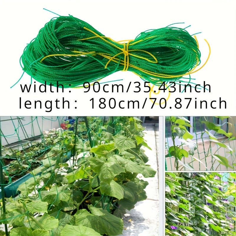 TEMU 2pcs Heavy-duty Plastic Garden Trellis Mesh - Sturdy Support For Climbing Plants, Flowers & Vegetables, Durable Weather-resistant Material With