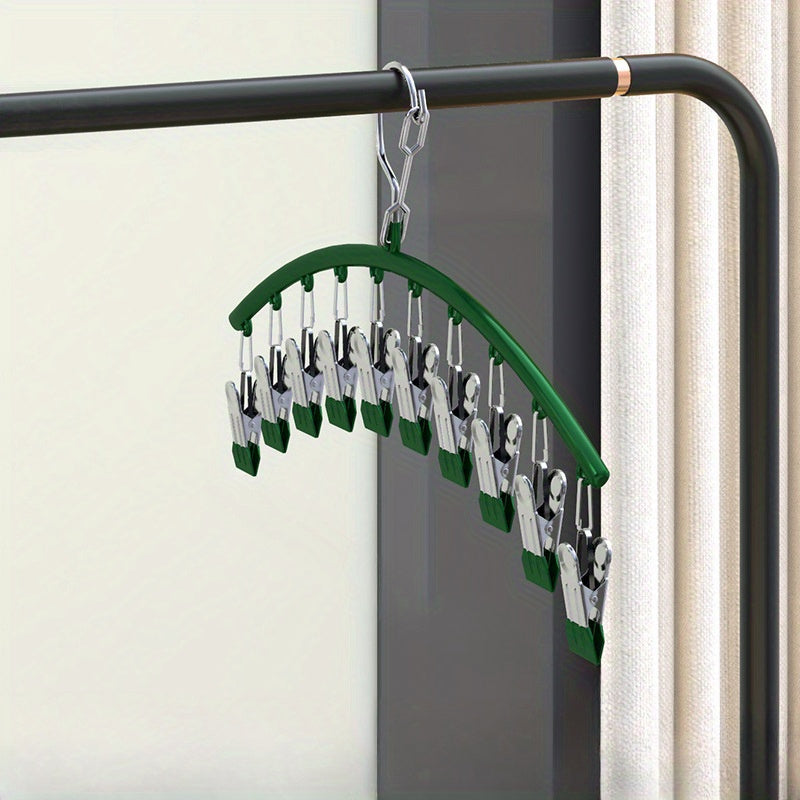 TEMU Sock Dryer In Stainless Steel - Windproof, Trace- For Underwear & Socks, Ideal For Home And Dormitory