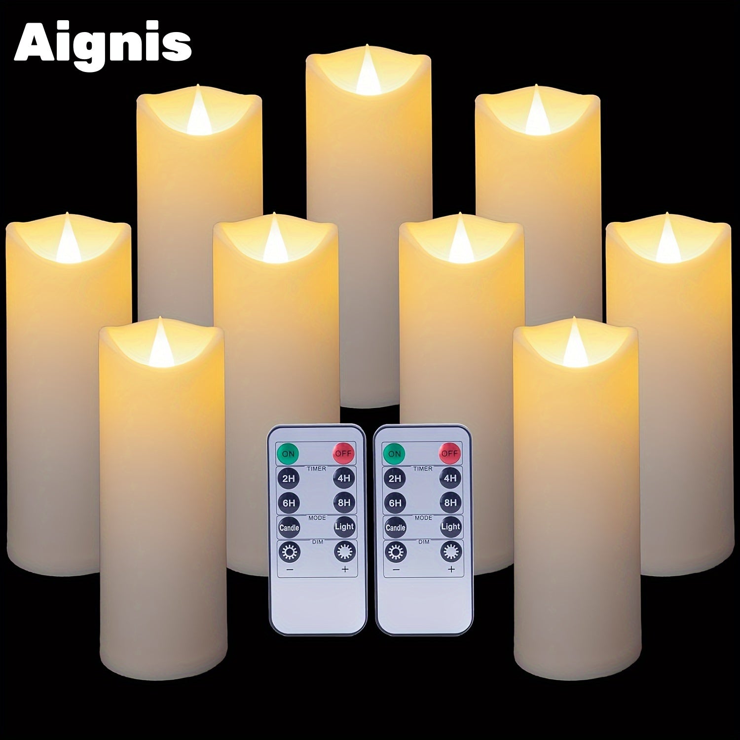 TEMU Leds Flameless Candles, With Remote Control, Led Candles For Christmas Halloween Wedding Decoration For Safe Home Ambiance, Festivals, Parties,