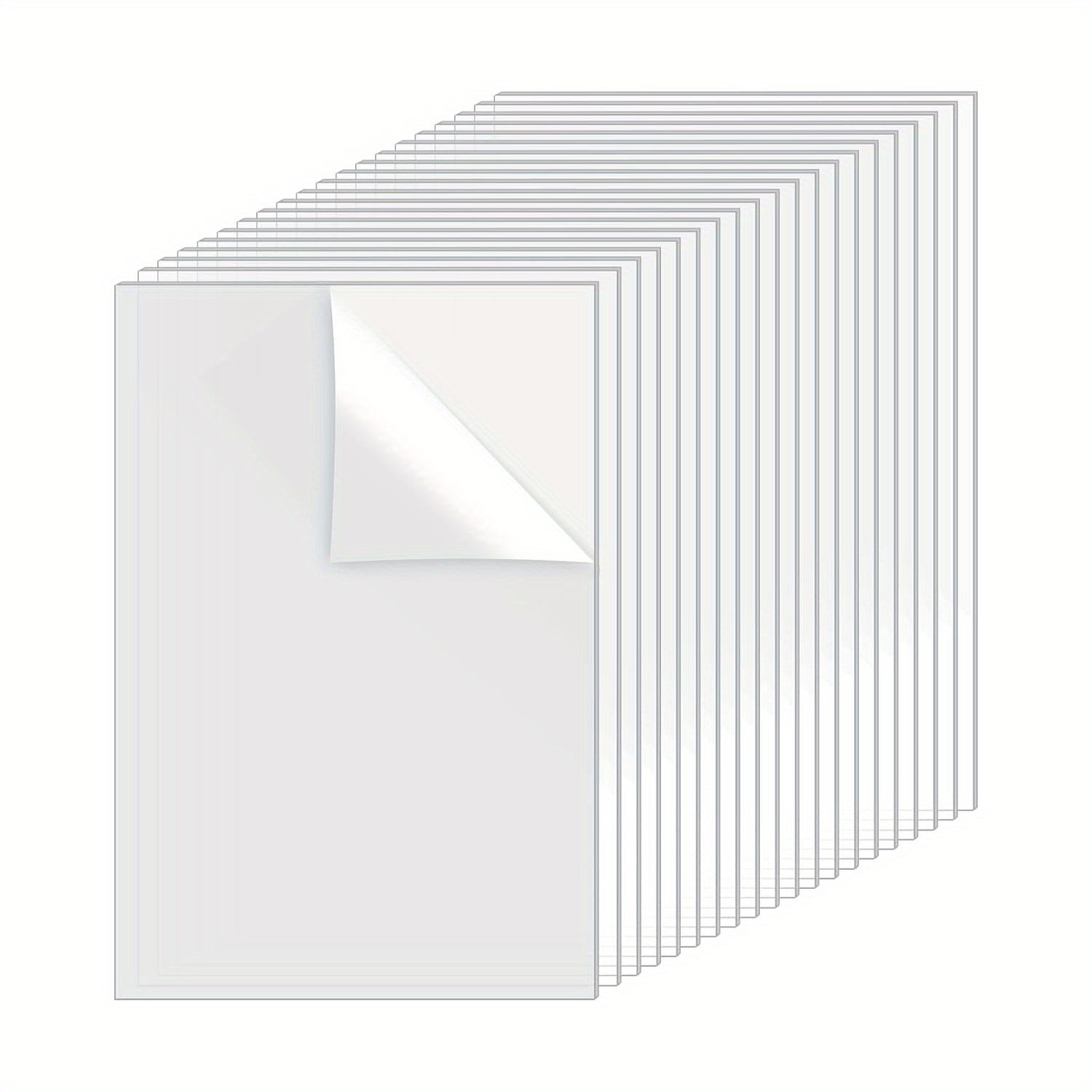 TEMU 20 Pieces Acrylic Glass Sheets, 10x15 Cm Acrylic Glass Sheet, Thickness 1mm Clear Acrylic Sheets, Transparent Acrylic Photo Frame Sheet, For
