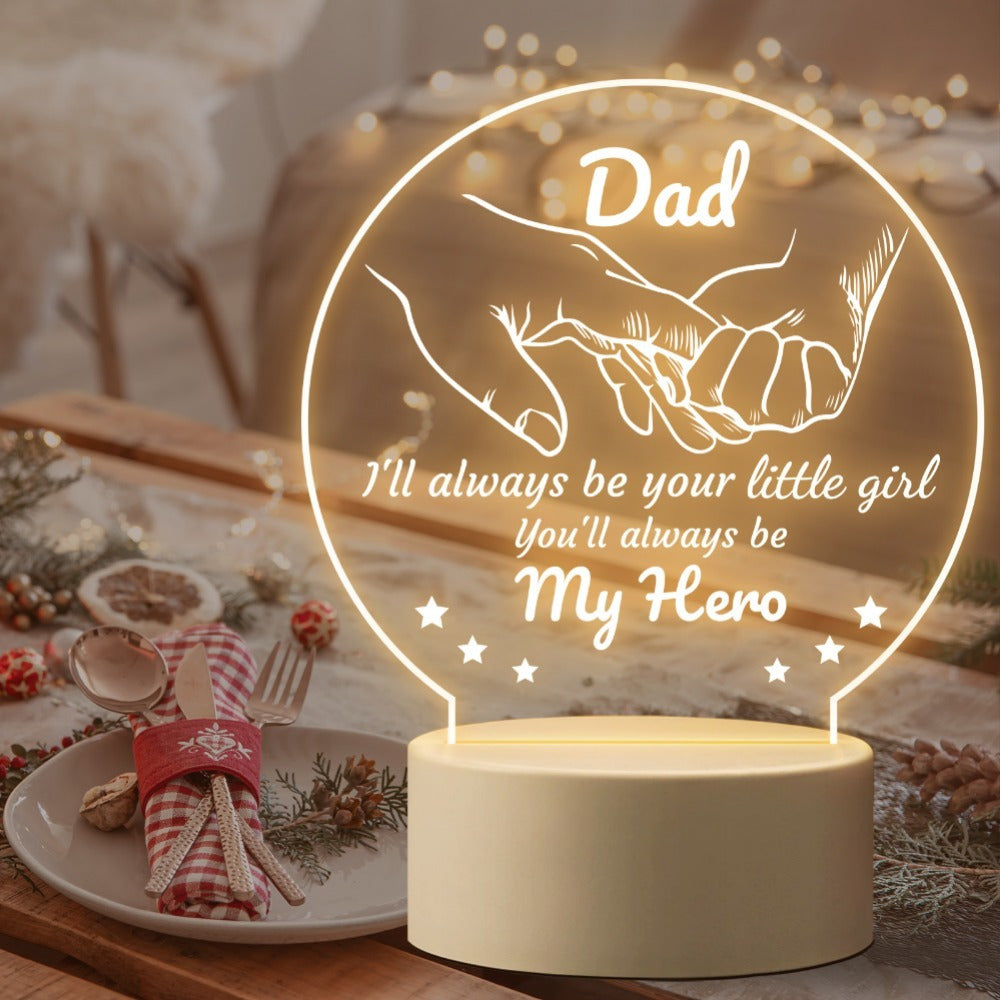 TEMU 1pc Night Light For Dad - Perfect Birthday, Retirement, Valentine's Day, And Christmas Gift For Dad