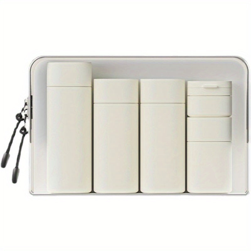 TEMU 5pcs Travel Bottles For Toiletries, Leak Proof Refillabletravel Accessories For Shampoo Conditioner With Clear Toiletry Bag