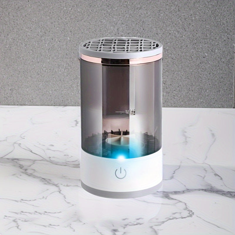 TEMU 3-in-1 Usb Powered Makeup Brush Cleaner, , Drying, And Dust-proofing Machine For Makeup Tool Maintenance - Automatic Deep Cleaning For Beauty