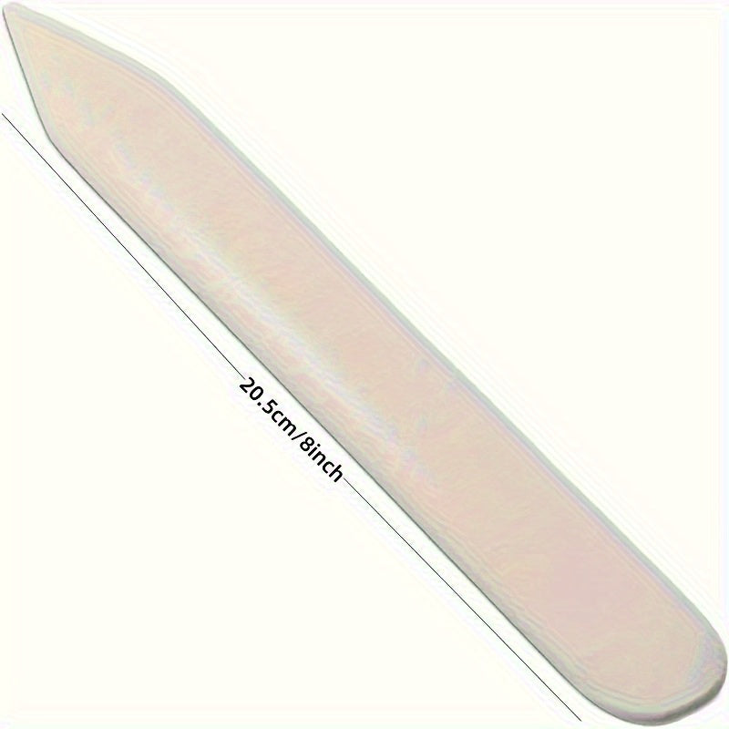 TEMU 1pc Bone Folder Creaser Tool, Non-retractable Handle, Abs Material, Diy Leather Crafting, Scrapbooking & Bookbinding, For Paper Crafts & Leather