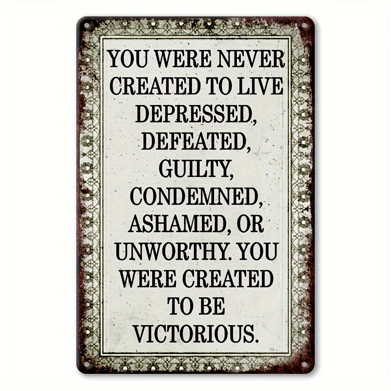 TEMU Metal Wall Sign 8 "x12" - Rust-proof, Metal Poster For Outdoor Wall Decor, , Garages, Homes, Cafes, Bars, Clubs, , Gardens Art Metal Art Decor -