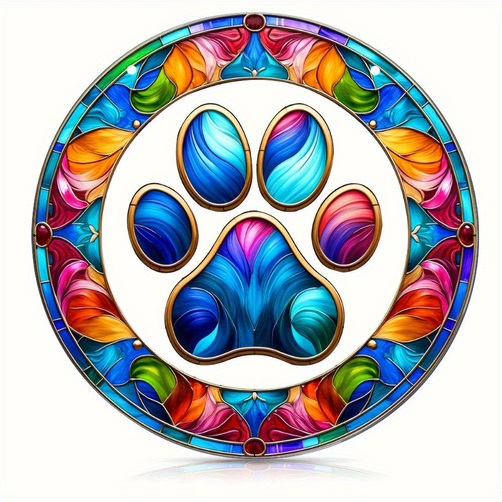 TEMU 1pc Vibrant Paw Print Sun , For Animal Enthusiasts, Birthdays, Grandparents' Day, Retirement, Mother's Day, Bachelor Parties, Etc., Hanging
