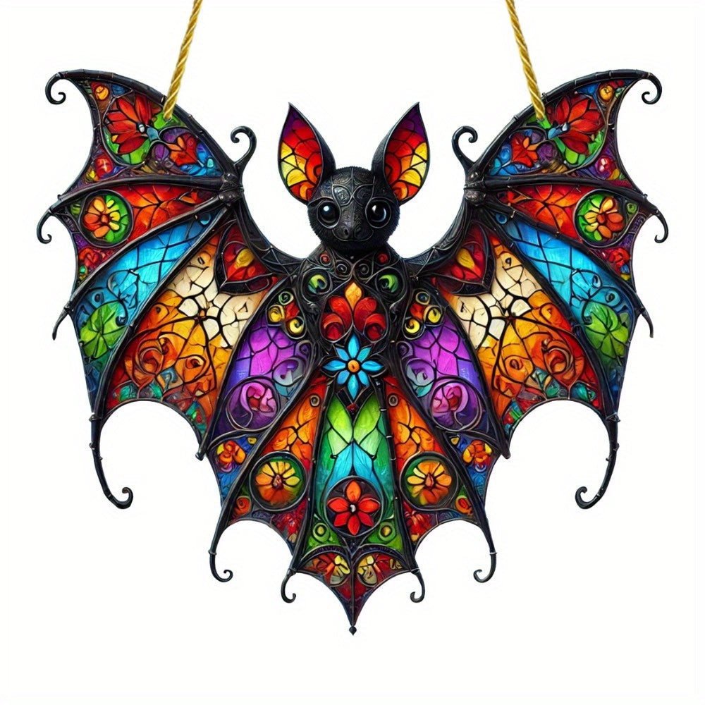 TEMU 1pc 2d Bat Pendant, Suitable For Halloween Decoration, Wall Art Decoration, Outdoor Decoration
