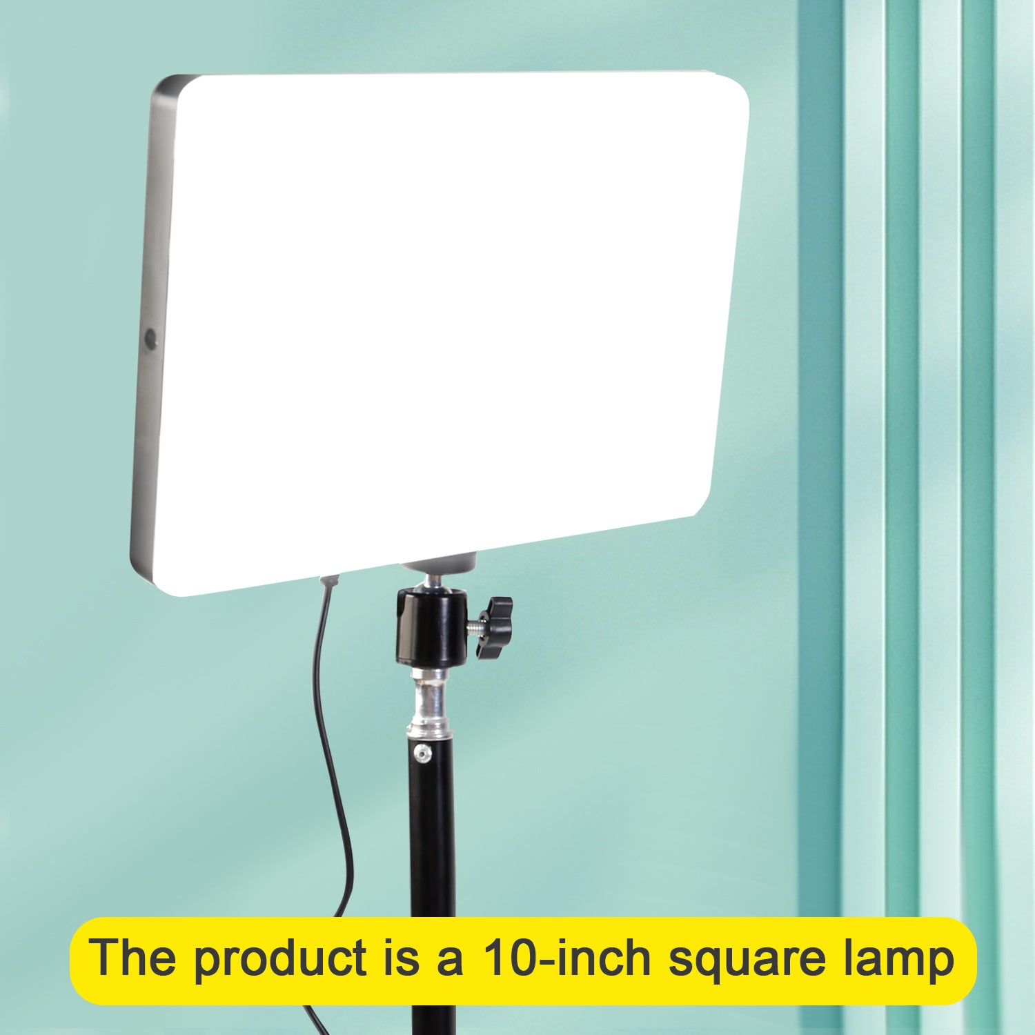 TEMU Professional Live Shooting Fill Light Photo Soft Photography Light Desktop 11 Inch Square Flat Light (single Lamp Head + Head)