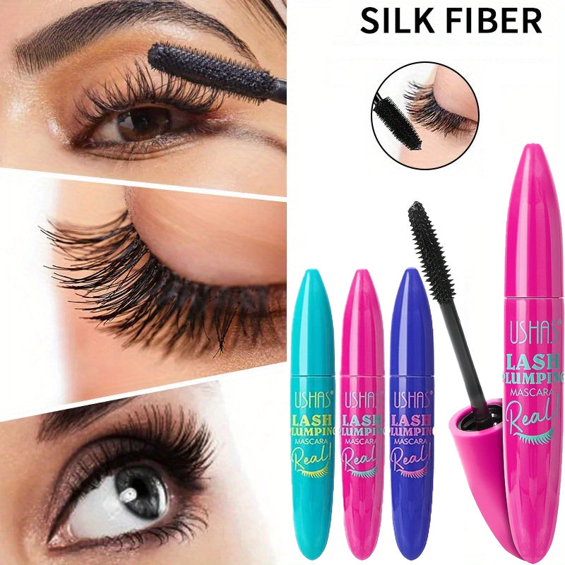TEMU 3pcs Lash Plumping Mascara Set - High-volume, Lengthening, Waterproof, , Black, Long-lasting Formula, -free, -enhancing Brush, Easy Application,