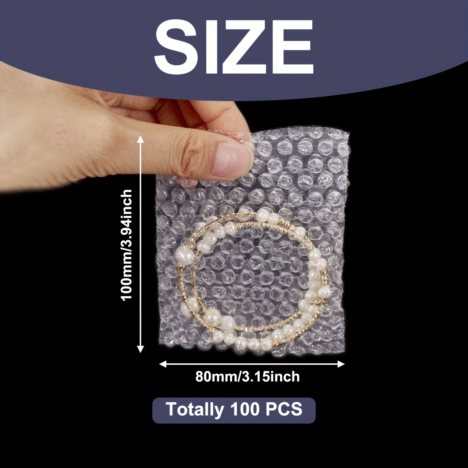 TEMU 100pcs Bubble Mailer Envelopes, Plastic Air Cushion Packing Bags For Shipping And Packaging Supplies