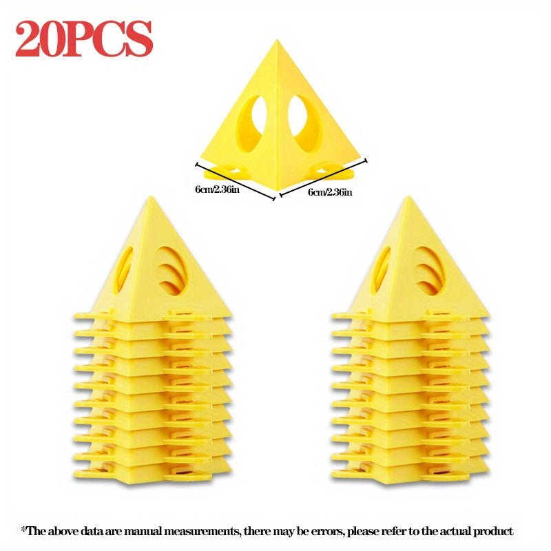 TEMU Multi-functional Woodworking Tool, Yellow Plastic Paint Stand, Detachable Pyramid Stand, Design Painting Pad Stand, - Diy Woodworking Frame,
