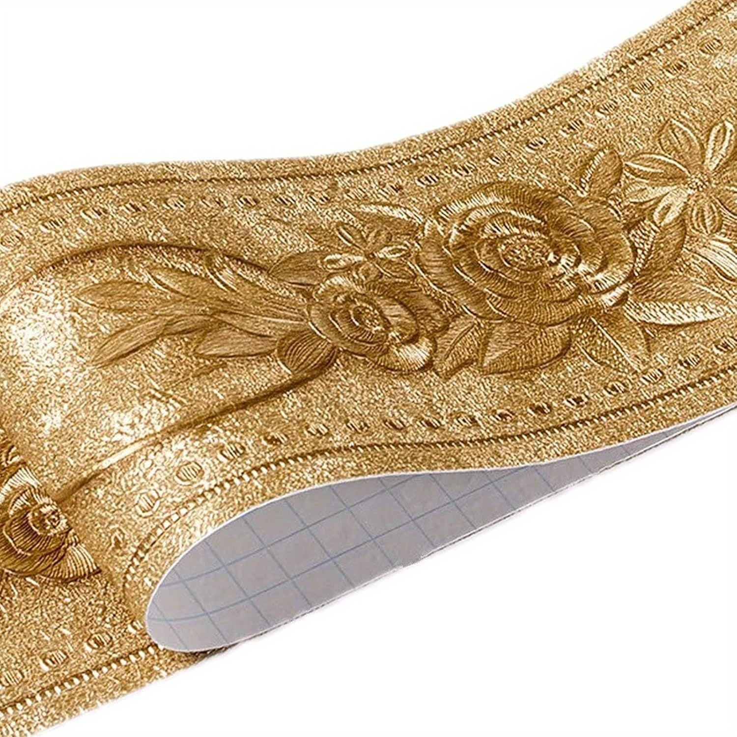 TEMU 3d Wall - Waterproof Self-adhesive Skirting Board, Easy To Apply Pvc Wallpaper Sticker For Living Room, Tv Background, - Decorative Wall Sticker