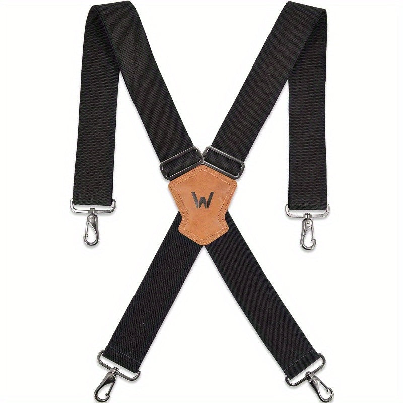 TEMU 2inch Men's Suspenders W Hooks For Jeans