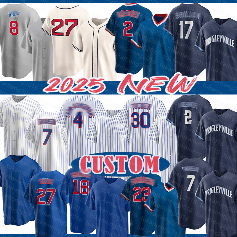 Dansby Swanson Pete Crow-Armstrong Baseball Jerseys Kyle Tucker Seiya Suzuki Shota Imanaga Ryne Sandberg Nico Hoerner Ian Happ Justin Steele Miguel