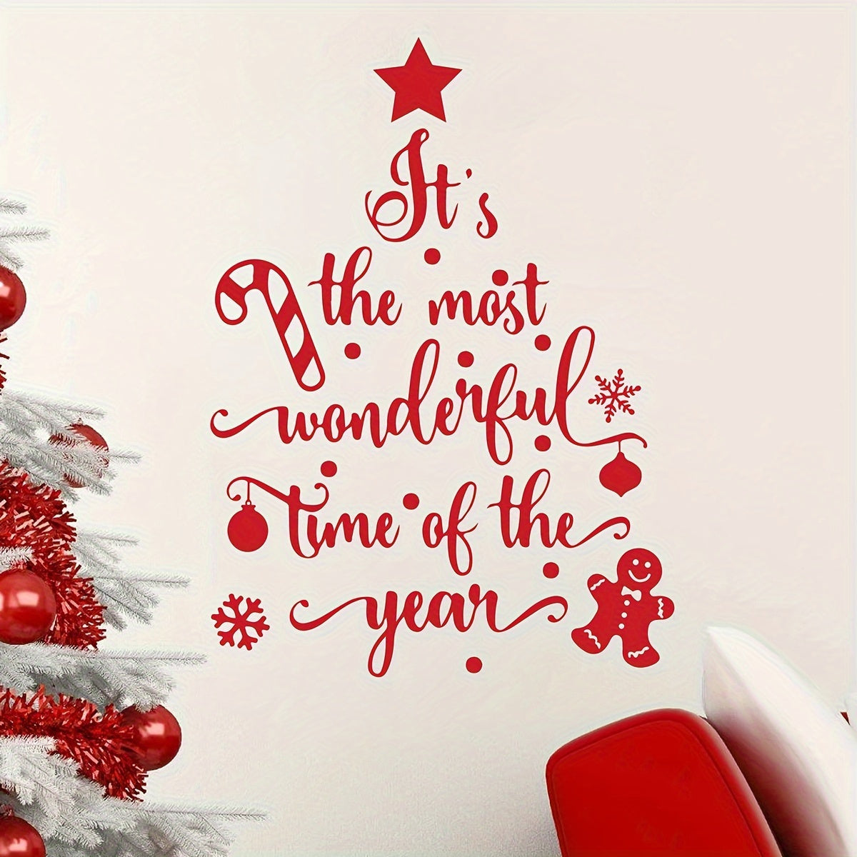 TEMU Tree Pattern Self-adhesive Wall Stickers, Bedroom Entrance Living Room Porch Home Decoration Wall Stickers, Movable Stickers, Wall Decoration