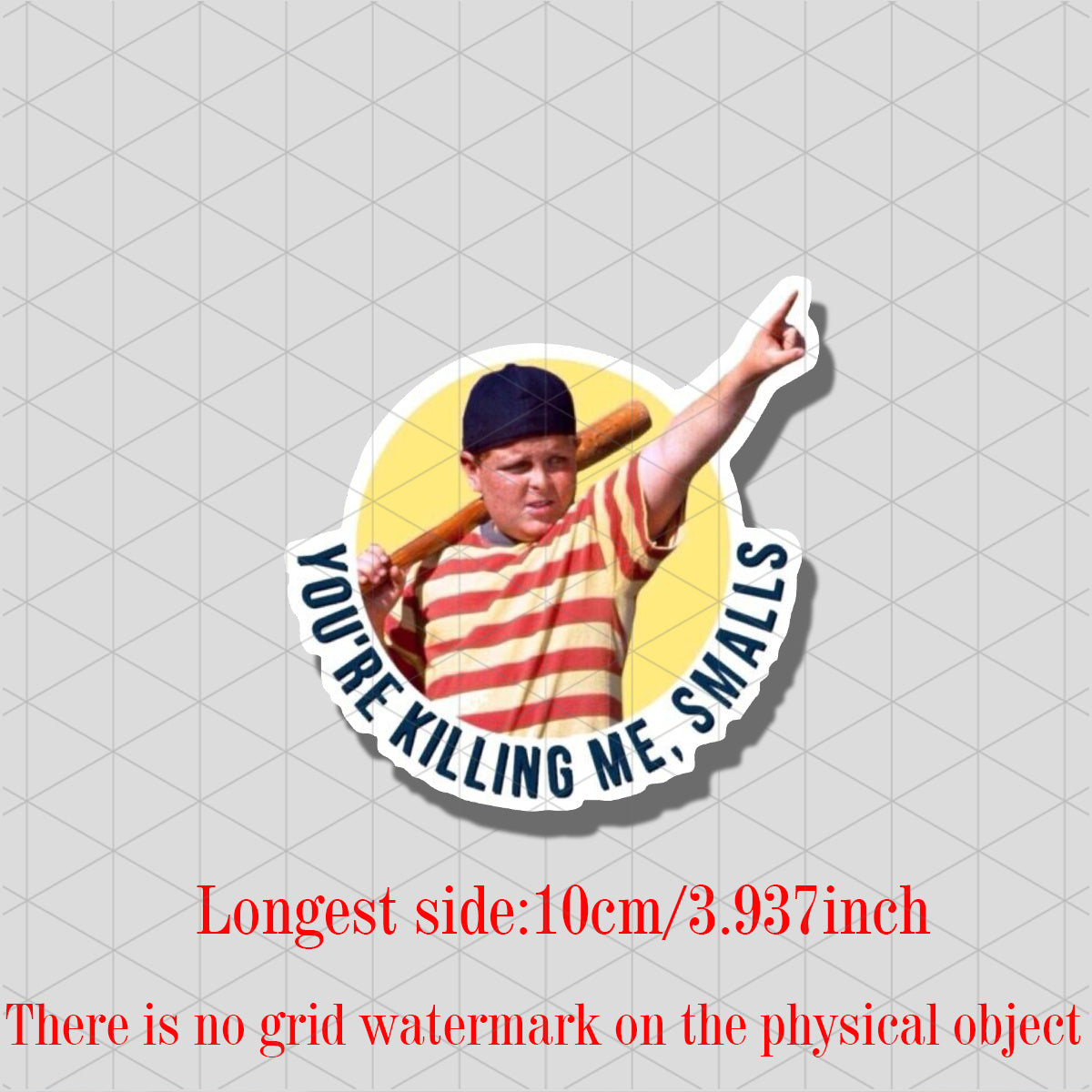 TEMU Killing Me " Baseball Movie Decal - Matte Vinyl Sticker For Cars & Laptops, Cartoon Theme,