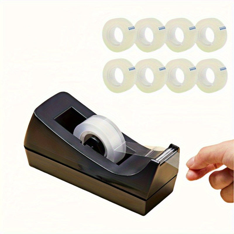 TEMU 2pcs Desktop Tape Dispenser With 16 Rolls Transparent Tape - Base - Tape Roll Dispenser - Christmas Holiday Wrapping Tools, Office