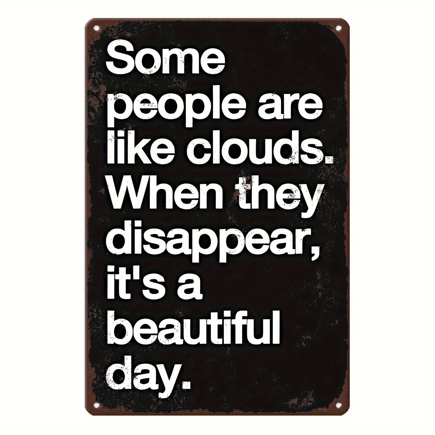 TEMU 1pc, Funny Painted Metal Sign, Humorous Decoration, Porch Decoration, Office Decoration, Coffee Decoration, Garage Sign, Bathroom Decoration,