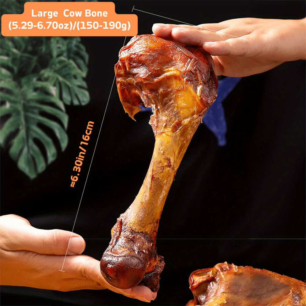 TEMU Large Cow Bone Dog Treats - , High Protein & , Long-lasting Chews, 5.29-6.70oz (150-190g) For Small-medium-large Dogs, Training Rewards & Dental