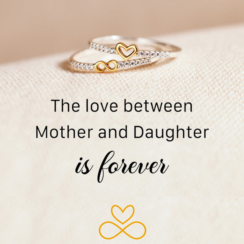 TEMU 2pc Ring For Mom And Daughter, Suitable For Men And Women To Give As Gifts To Family- - Lovers