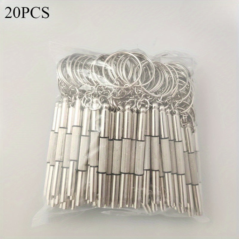 TEMU 20psc Glasses And Watch Repair Screwdriver Set With Keychain - Portable Eye Protection Hand Tool, - Glasses Screwdriver, Multi-functional