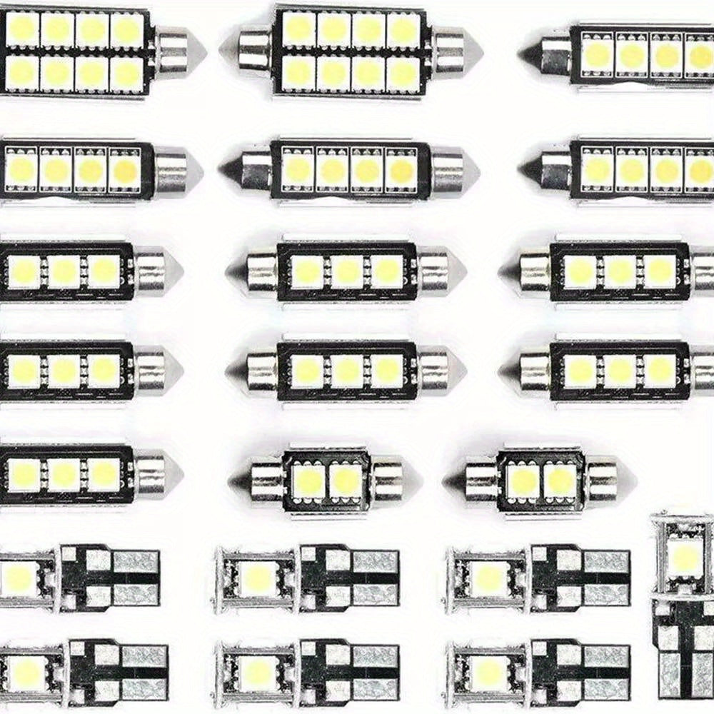 TEMU For Car Enthusiasts: 23 - Piece Canbus Led Car Light Set - Dome, Trunk, Map & License Plate Bulbs For A Stunning Interior Upgrade, Without