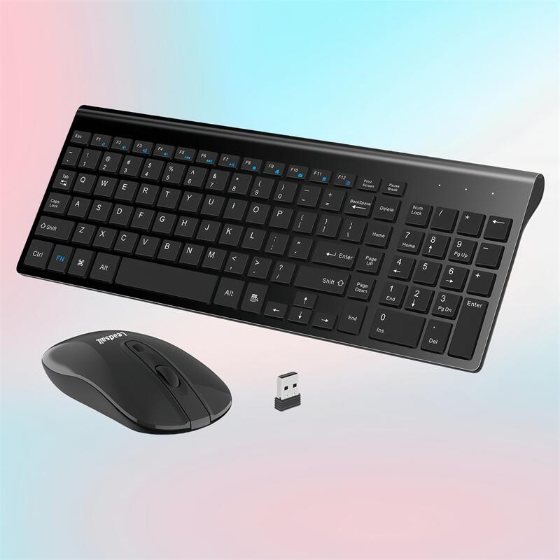 TEMU Leadsail Combo, Wireless Usb Mouse And Computer Keyboard Set, Compact And Silent For Windows Laptop, Desktop, Pc